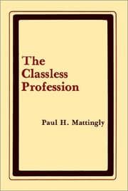 Tapa de The Classless Profession