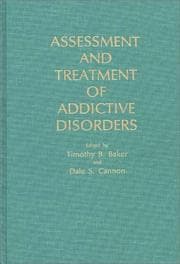 Tapa de Assessment and treatment of addictive disorders