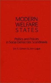 Tapa de Modern welfare states
