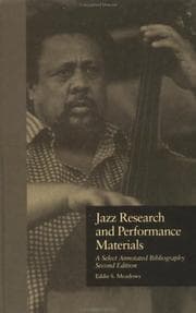 Tapa de Jazz research and performance materials