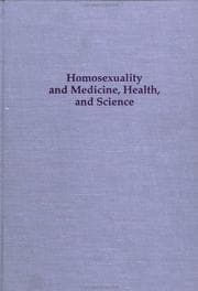 Tapa de Homosexuality and medicine, health, and science