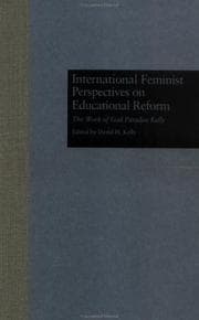 Tapa de International Feminist Perspectives on Educational Reform