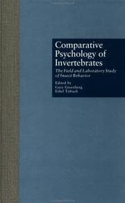 Tapa de Comparative psychology of invertebrates