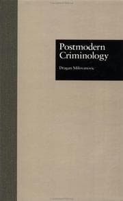 Tapa de Postmodern criminology