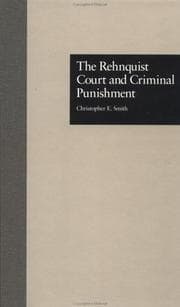 Tapa de The Rehnquist court and criminal punishment