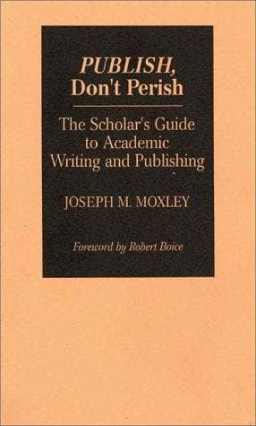 Tapa de Publish, don't perish