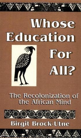 Tapa de Whose education for all?