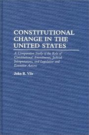Tapa de Constitutional change in the United States