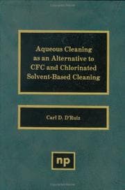 Tapa de Aqueous cleaning as an alternative to CFC and chlorinated solvent-based cleaning
