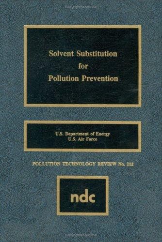 Tapa de Solvent substitution for pollution prevention