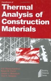 Tapa de Handbook of thermal analysis of construction materials