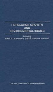 Tapa de Population growth and environmental issues