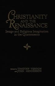 Tapa de Christianity and the Renaissance