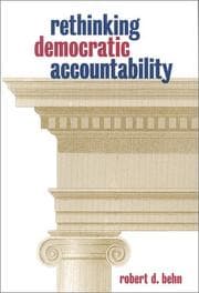 Tapa de Rethinking Democratic Accountability