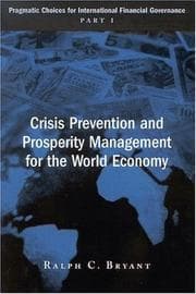 Tapa de Crisis Prevention and Prosperity Management for the World Economy