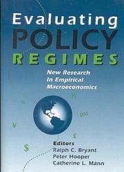 Tapa de Evaluating policy regimes