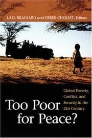 Tapa de Too poor for peace?