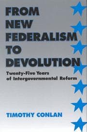 Tapa de From new federalism to devolution
