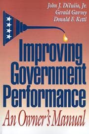 Tapa de Improving government performance