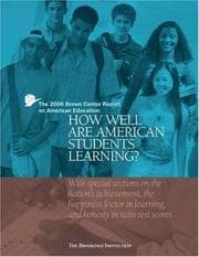 Tapa de 2006 Brown Center Report on American Education