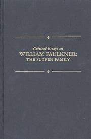 Tapa de Critical essays on William Faulkner
