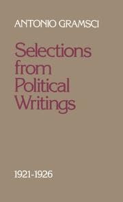 Tapa de Selections from political writings (1921-1926)