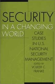 Tapa de Security in a Changing World