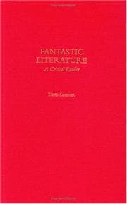 Tapa de Fantastic Literature