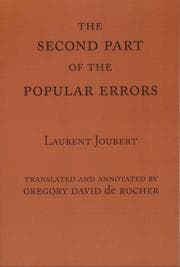 Tapa de The second part of the Popular errors
