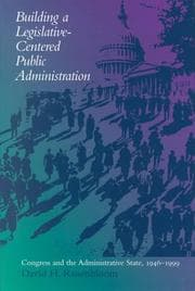 Tapa de Building a Legislative-Centered Public Administration