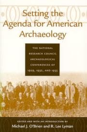 Tapa de Setting the agenda for American archaeology