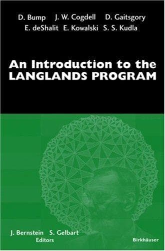 Tapa de An introduction to the Langlands program