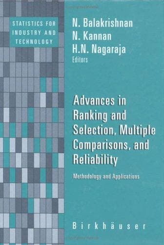 Tapa de Advances in Ranking and Selection, Multiple Comparisons, and Reliability