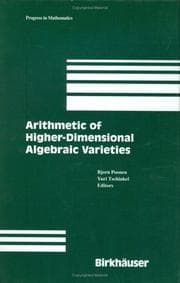 Tapa de Arithmetic of higher-dimensional algebraic varieties
