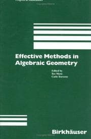 Tapa de Effective methods in algebraic geometry