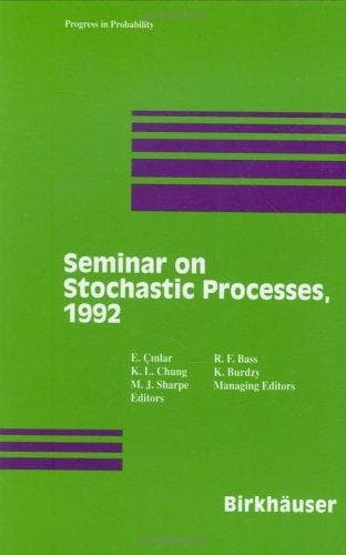Tapa de Seminar on Stochastic Processes, 1992
