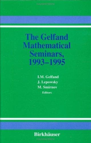 Tapa de Gelfand Mathematical Seminars, 1993-1995