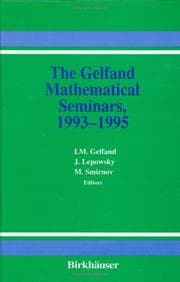 Tapa de Gelfand Mathematical Seminars, 1993-1995