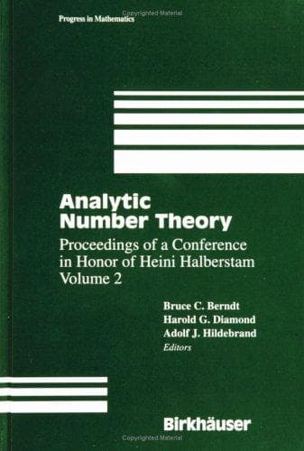 Tapa de Analytic number theory