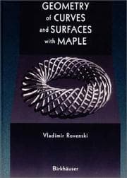 Tapa de Geometry of Curves and Surfaces with MAPLE