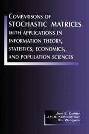Tapa de Comparisons of stochastic matrices, with applications in information theory, statistics, economics, and population sciences