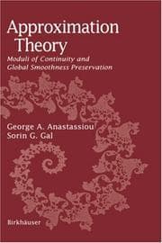 Tapa de Approximation theory