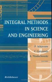 Tapa de Integral methods in science and engineering