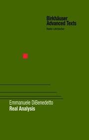 Tapa de Real Analysis