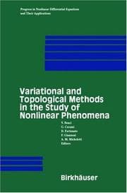 Tapa de Variational and topological methods in the study of nonlinear phenomena
