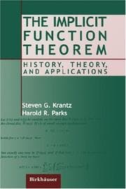 Tapa de The implicit function theorem