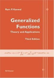 Tapa de Generalized functions