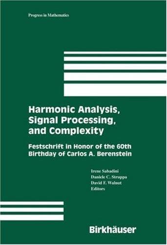Tapa de Harmonic analysis, signal processing, and complexity
