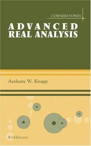 Tapa de Advanced Real Analysis (Cornerstones)