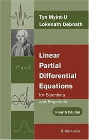 Tapa de Linear partial differential equations for scientists and engineers